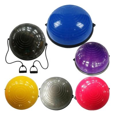 China Relax Relax Half Ball Yoga Ball Balance Ball With Trainer Gymnastics Stretching Exercise Equipment Resistance Bands Exercise Half Ball Balance Ball for sale