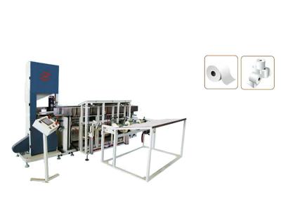 China Automatic Band Saw Cutting Machine for Toilet Roll 120 Cuts Per Min for sale