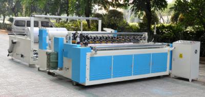 China Embossed Rewinding Toilet Roll Production Line from Big Jumbo Roll for sale