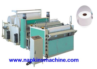 China Automatic Jumbo Roll Slitting Machine , Kitchen Towel Paper Roll Slitter for sale