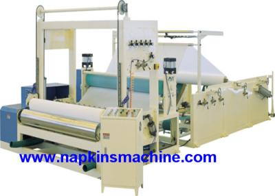 China Full Automatic Paper Roll Slitting Rewinding Machine For Napkin / Facial Tissue for sale