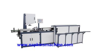 China Full Automatic Band Saw Toilet Paper Jumbo Roll Cutting Machine 60-100cuts/minute for sale