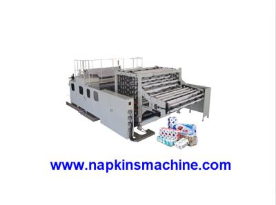 China Custom Compact Toilet Roll Making Machine With Electricity Control And Cutting System for sale