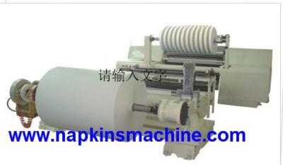 China Kraft Paper Roll Slitting Machine And Roll Rewinding Machine With Automatic Lift System for sale