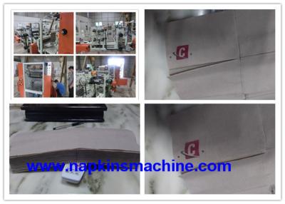 China Mechanical 4 Fold Paper Napkin Machine / Tissue Paper Manufacturing Machine for sale