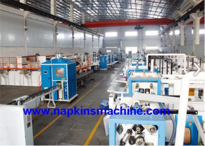 China Servo Motor Facial Tissue Paper Production Line With Packing Machine for sale