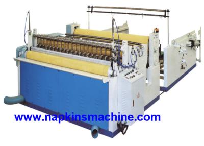 China Nonwoven Paper Roll / Jumbo Roll Slitting Machine To Rewind And Slit Toilet Paper for sale