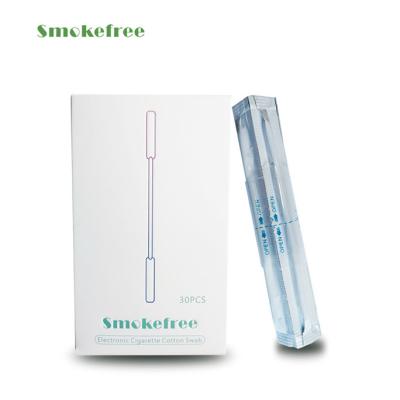 China 2019 Hot Smokeless Daily Care Double Head Alcohol Filled Cotton Swab Cleaning Stick For Use With IQOS for sale