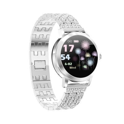 China 2020 Newest Touch Screen Lady Smart Watch Linwear LW10 Stainless Steel IP68 Heart Rate Monitor Smart Watch Waterproof For Women for sale