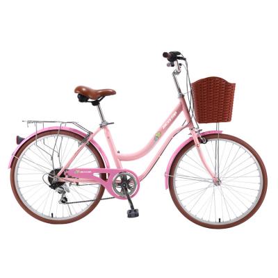 China Steel wholesale CE single speed city bike/hot sale bicycle 24 inch city bikes for man and women/europe city bike for sale for sale