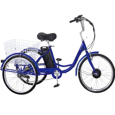 China Popular Hot Selling Aluminum Electric Rickshaw Tricycles Tricycles Adult 750W Three Wheels 3 Wheels e Bikes Bicycles for sale