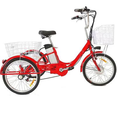 China 26 Inch Popular Wholesale Adult Fat Tire Cargo Electric Trikes 3 Three Wheels Bikes Bicycles With Back Support for sale