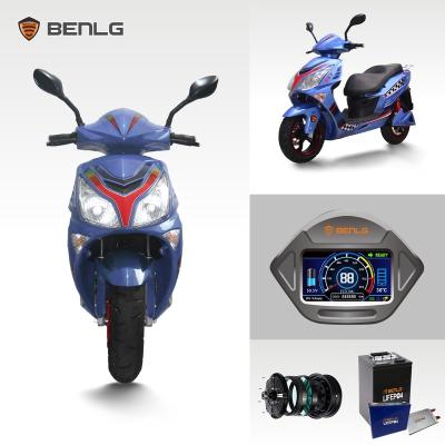 China BENLG South America Classic Electric Scooter 2 Wheels Moped Lithium GPS F& A: 90/80-12 for sale