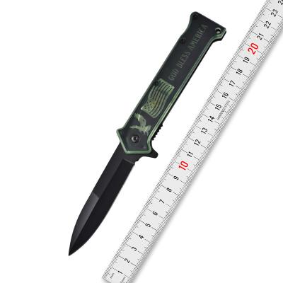 China Stainless Steel Knife Travel Camping Survival Non-variable Luminous Outdoor Folding Pocket Knife for sale