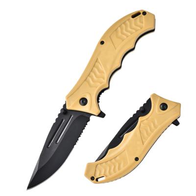 China Non-variable Soft Outdoor Folding Knife Accept Custom Logo Wilderness Survival Hunting Knife for sale