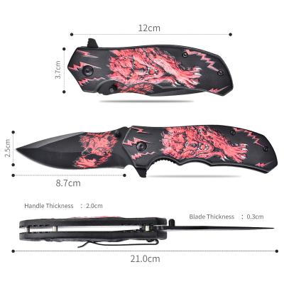 China Factory Exports Stainless Steel Outdoor Sports Non-changeable Camping Folding Sharp Hunting Knife for sale