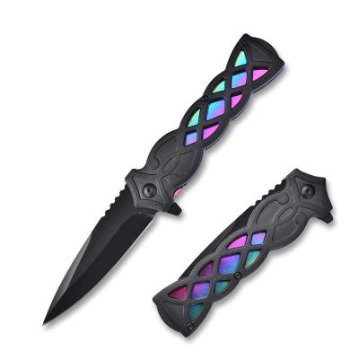 China Non-variable high hardness portable outdoor straight knife jungle adventure camping folding knife for sale