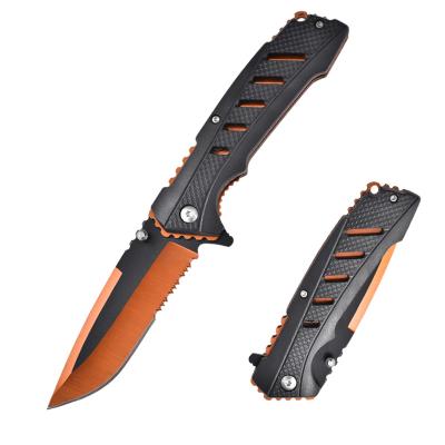 China Non-variable knife blade colors stainless steel knife camping outdoor folding portable knife for sale