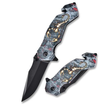 China Non-variable Stainless Steel Knife Multifunctional Outdoor Folding Portable Pocket Knife For Campers for sale