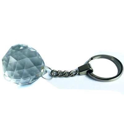 China New Design Key Chain Aliexpress Key Chain Rhinestone Crystal Glass Prism Suncatcher For Car Decoration for sale