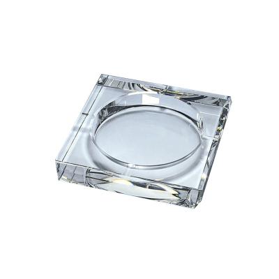 China Lead Free White K9 Glass Crystal Square Ashtray From Europe's Largest Cheap Aliexpress for sale