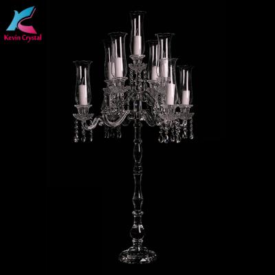 China Weddings K-1059 CLASSIC 9AM tall wedding centerpiece crystal candle holder candelabra for sale