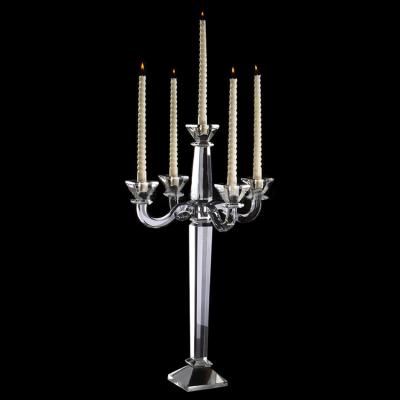 China Weddings Wedding 5 A.M. Crystal Candle Holder Table Centerpiece Candelabra For Home Decor for sale