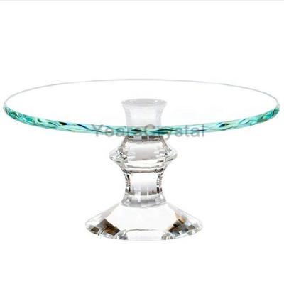 China Viable Round Ice Bling Crystal Cake Stand for Wedding Decoration for sale