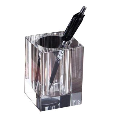 China 2020 Office Crystal Glass Pen Holder And Pen Holder YearsCrystal School Supplies With Customized Logo for sale