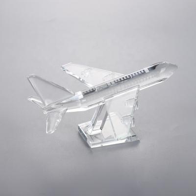 China Europe Arrival Crystal Propeller/Airline/Boeing Aircraft Motivated Aircraft For Transport Crystal Models With Engraved for sale