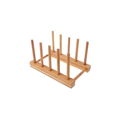 China Sustainable Natural Bamboo Foldable Bamboo Wine Rack 6-Bottle Countertop Wine Rack For Home for sale