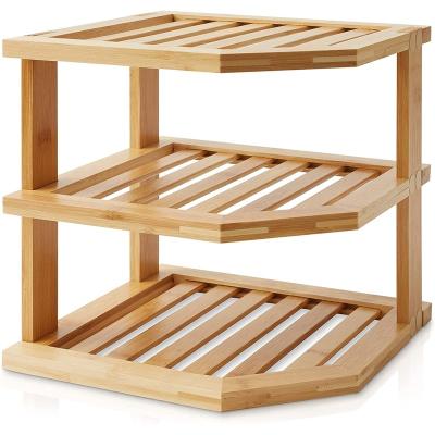 China Sustainable Modern Bookcases And Shelves Bamboo Living Room Bathroom Shelf for sale