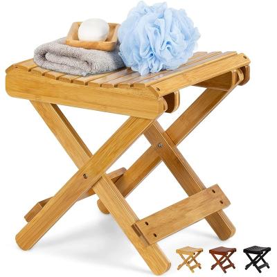 China (Other)Adjustable Shower Seat Bench Stool With Storage Shelf &Outdoor Indoor Bench With 100% Bamboo Bathtub for sale