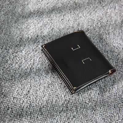 China High Quality Vegetabled Bank Magnetic Card Holder Tanned Leather Case Card Holder 5154 for sale