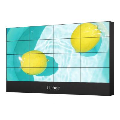 China Indoor Lychee 2x2 3x2 3x4 Row LCD Video Wall 55 Inch Seamless Panel LCD Video Wall Screen for sale