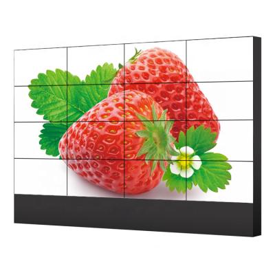 China Indoor Lychee 49 55 inch 3x3 lcd video wall monitor video wall monitor digital signage multi frameless floor stand full hd for sale