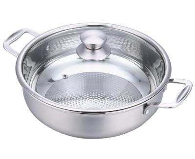 Κίνα Viable Factory Wholesale Non-stick Food Grade Stainless Steel Pot Soup Hot Pot Cooking Pot προς πώληση