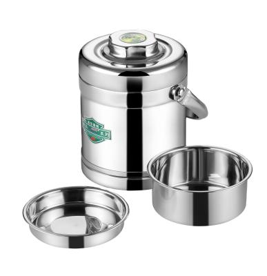 Κίνα Stainless Steel Vacuum Food Container Thermos Lunch Box Heatable 100% Leakproof Insulated Compartments With Handle προς πώληση