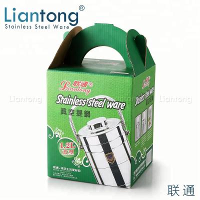 China Liantong 1.2L 1.4L 1.6L 1.8L 2.0L Viable Portable Insulated Stainless Steel Vacuum Food Container Bento Box Thermal Carrier for sale