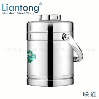 China Liantong Stainless Steel 1.2L 1.4L 1.6L 1.8L 2.0L Viable Portable Insulated Thermal Vacuum Food Container Bento Box Warmer Carrier for sale