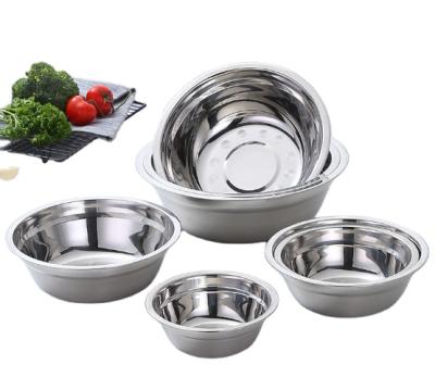 China Liantong factory supply stainless steel soup bowl muliti size sustainable mixing bowl Te koop