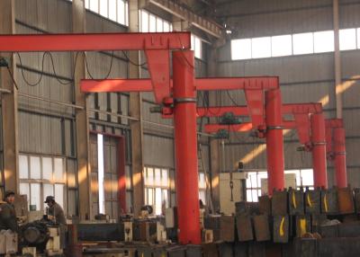 China 360 Degree Rotation Swing Pillar Mounted Jib Crane with Electric Hoist Free Standing for sale