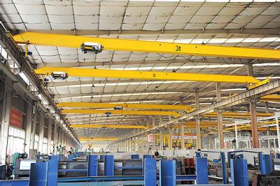 China Electric Hoist Travelling Single Girder Overhead Crane 20 Ton Wireless Remote Control for sale