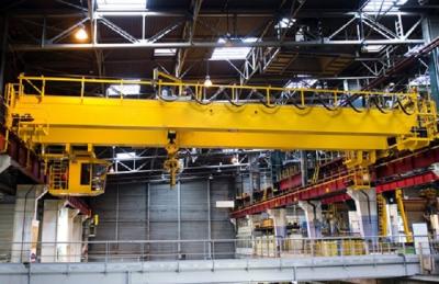 China High Security EOT Crane Double Girder Bridge Crane With Open Winch Hoist for sale