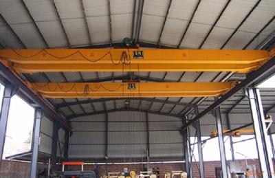 China 50 Ton LH Double Girder Overhead Crane Bridge Crane Safety With Hoist Trolley for sale