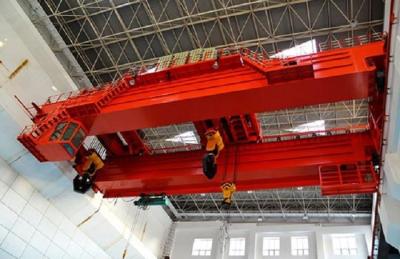 China Heavy Duty Double Beam Electric Overhead Travelling Cranes For Huge Machine Assembly for sale