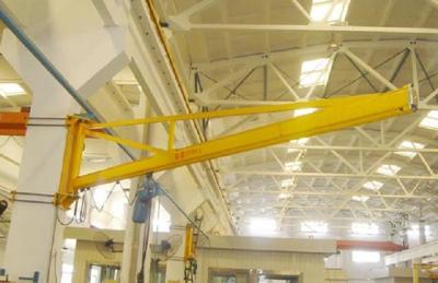 China 0.5 ~ 2 Ton Wall Mounted Slewing Jib Crane For Machine Tools / Fabrication Stations for sale