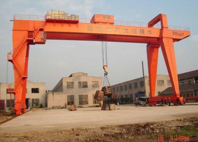 China 100 Ton A Frame Double Girder Gantry Crane Heavy Duty For Big Tonnage Port for sale