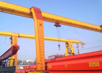 China 3~20 Tons Rail Mounted Gantry Crane Single Beam With Electric Hoist / Strong Winch for sale