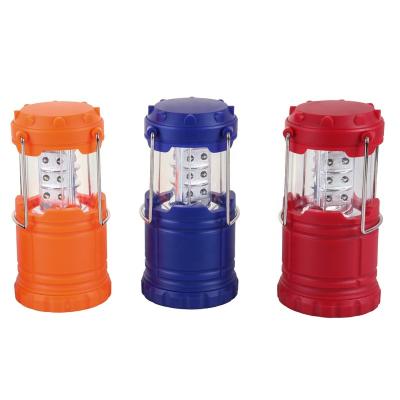 China Hook design for easily hanging on tents or on walls extendable mini camping lantern, portable outdoor tent light good for kids, plastic camp lantern powered by 3*AAA batteries for sale